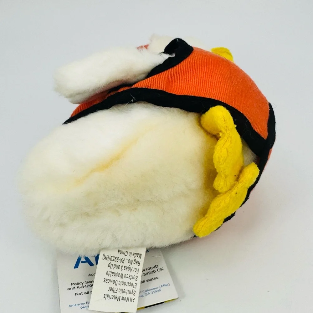 AFLAC INSURANCE TALKING PLUSH Construction Worker Hard Hat Vest DUCK 6